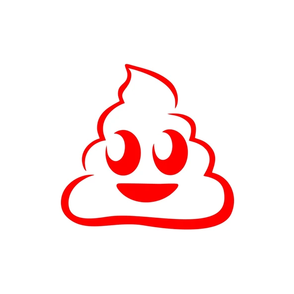 Sevimli Gülen B*k Emoji Sticker17x17 Cm Kırmızı
