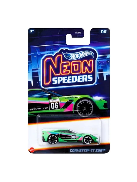 Hot Wheels Neon Yarışçılar HLH72 - Corvette C7 Z06 HRW81