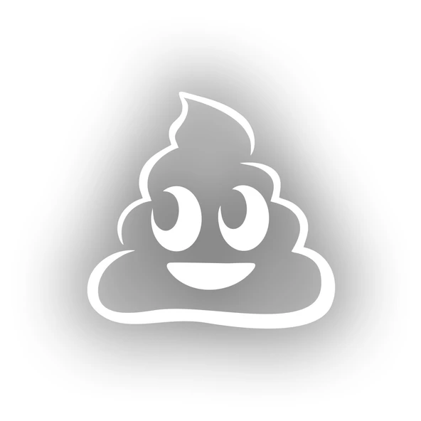 Sevimli Gülen B*k Emoji Sticker17x17 Cm Beyaz ürün görseli