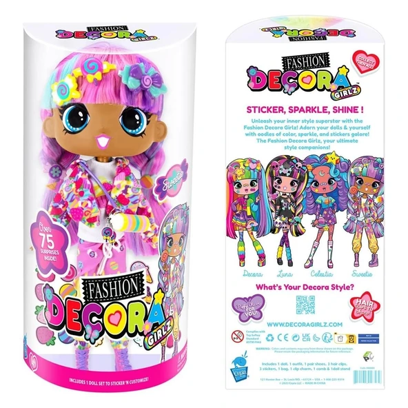 Decora Girlz Büyük Moda Bebek 28 cm - Sweetie - Resim 5