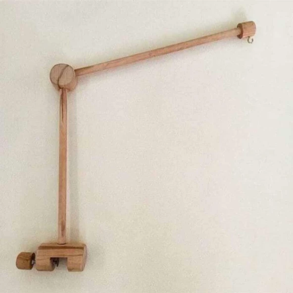 Beşik Dönence Seti 3 Parça ( 4'lu Dönence- Dönence Asma Aparatı - Kurmalı Müzik Kutusu ) - Resim 2