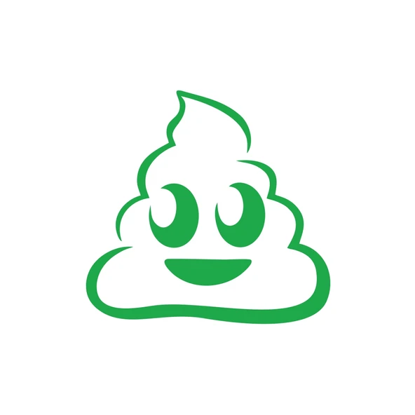 Sevimli Gülen B*k Emoji Sticker17x17 Cm Yeşil ürün görseli