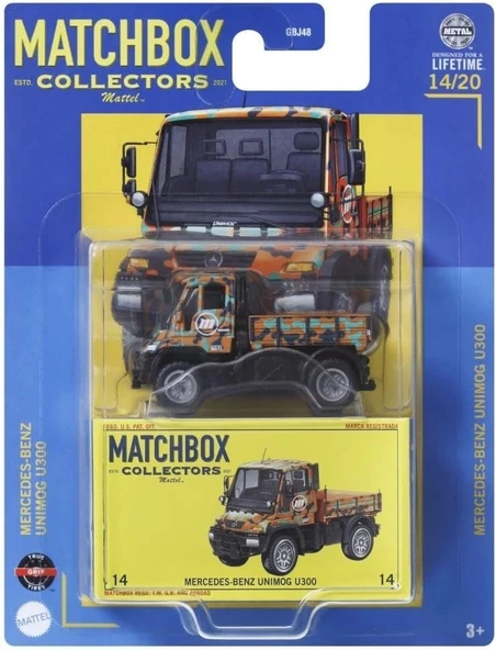 Matchbox Koleksiyon Araçlar GBJ48 - HVW09 Mercedes-Benz Unimog U300 ürün görseli