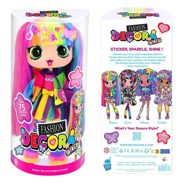 Decora Girlz Büyük Moda Bebek 28 cm - Decora - 5