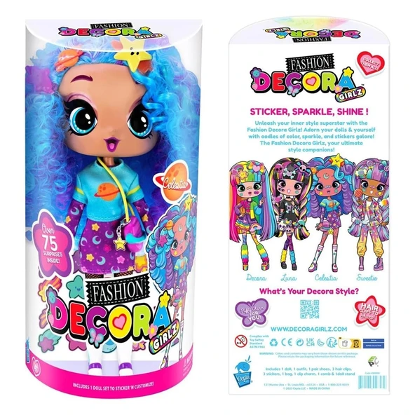 Decora Girlz Büyük Moda Bebek 28 cm - Celestia - Resim 5