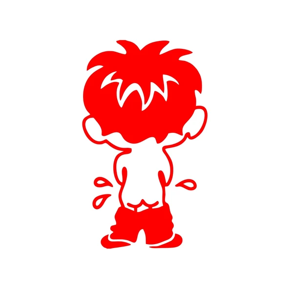 Cocuk Sticker17x17 Cm Kırmızı ürün görseli