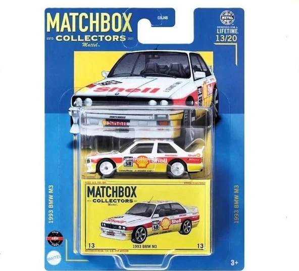 Matchbox Koleksiyon Araçlar GBJ48 - HVW08 1993 BMW M3