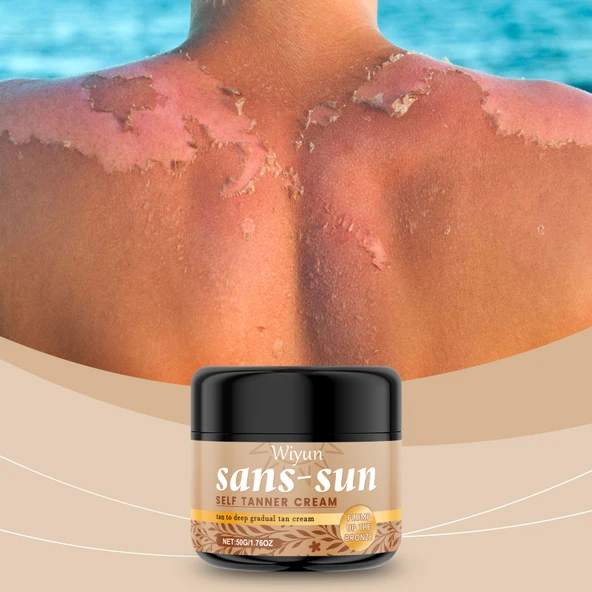 Güneşsiz Bronzlaştırıcı Krem - Siyah Karşıtı Nemlendirici Bitkisel Esans - 50g