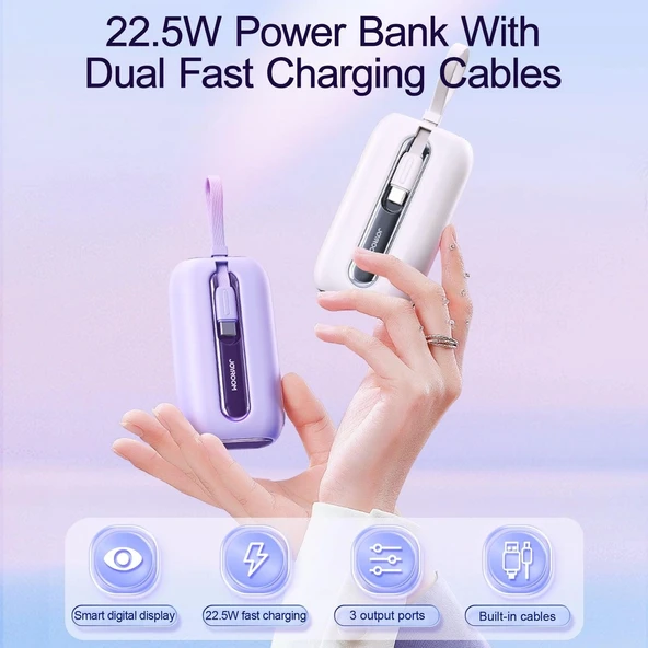 Joyroom 22.5W Mini Kablolu Power Bank 10.000 mAh - 4