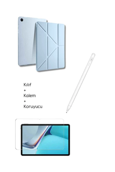 Galaxy A9 Plus X210 11 inç Uyumlu Tablet Kılıfı Tri Folding Tablet Kalemi Fskl02 Ekran Koruyucu ürün görseli 1
