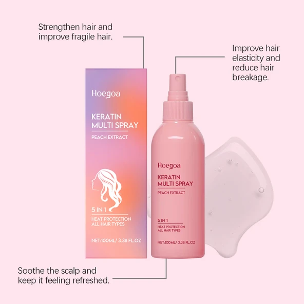 Keratin Saç Spreyi - Nemlendirici ve Düzleştirici - 100ml