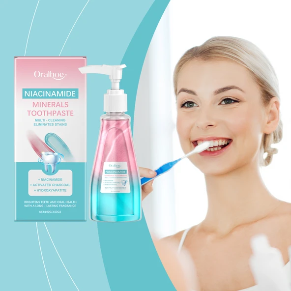 Niasinamidli Diş Macunu - 100g - Ferahlatıcı, Tartar ve Leke Giderici