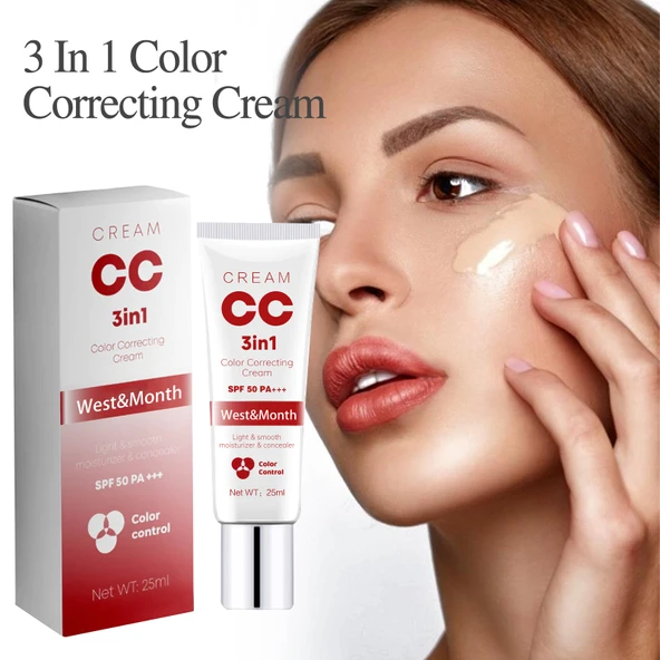 3'ü 1 Arada Renk Düzeltici Krem - 25ml - SPF50 PA+++