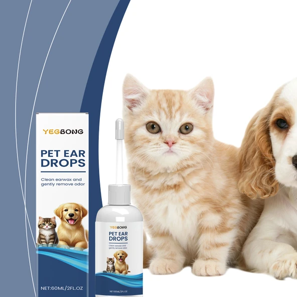 Evcil Hayvan Kulak Temizleyici - Köpek ve Kedi İçin - 60ml