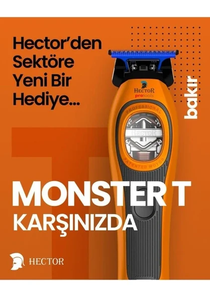 Hector Monster T Turuncu Saç ve Sakal Kesme Makinesi - 4
