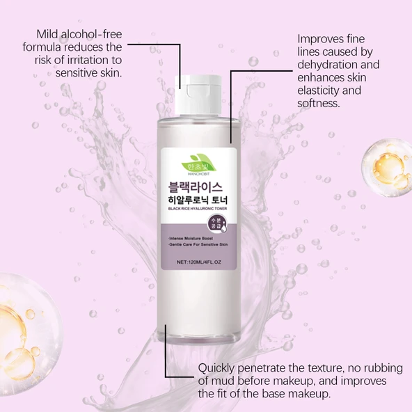 Siyah Pirinç Hyaluronik Asit Tonik - 120ml - Derin Nemlendirici