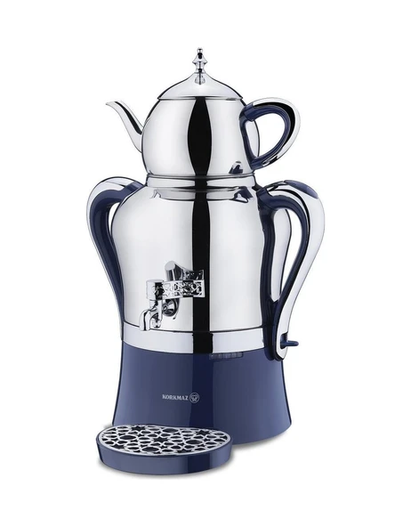 Korkmaz A843 Hanedan Azura Çelik Semaver Inox - Krom