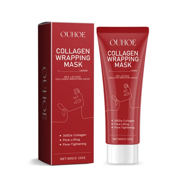 Kırmızı Laktoz Kolajen Soyulabilir Maske - Nemlendirici ve Sıkılaştırıcı - 60g