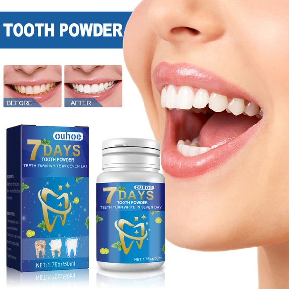 Diş Beyazlatıcı Temizleme Tozu - 50ml - Nane Aromalı