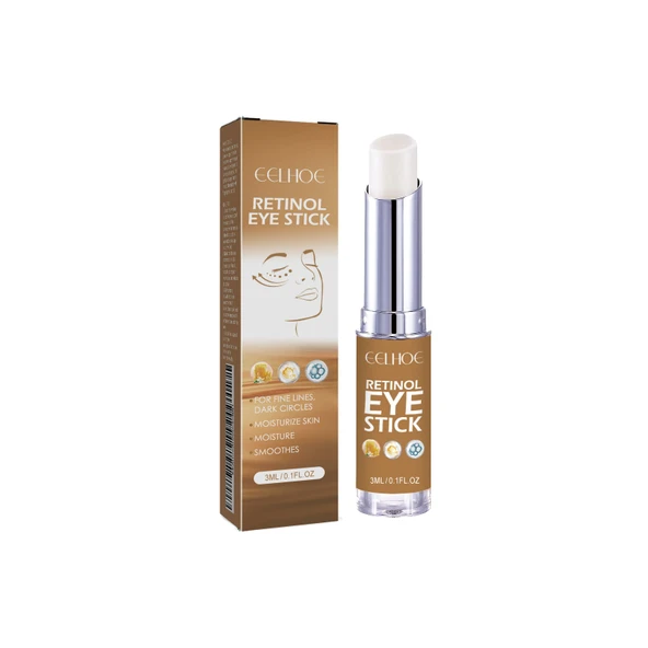 Retinol Göz Kremi Stick - 3ml - Göz Altı Torbaları, Koyu Halkalar ve Kırışıklık Karşıtı
