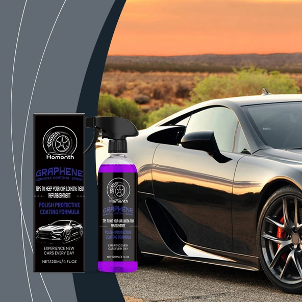 Otomotiv Parlak Kaplama Spreyi - Su Geçirmez - Buğu Önleyici - Nano Kaplama - 120ml