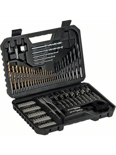 Bosch Gsb 183-LI 18V 2AH Darbeli Tek Akülü Vidalama Şarjlı Matkap ve 103 Parça Karışık Aksesuar Seti - 2