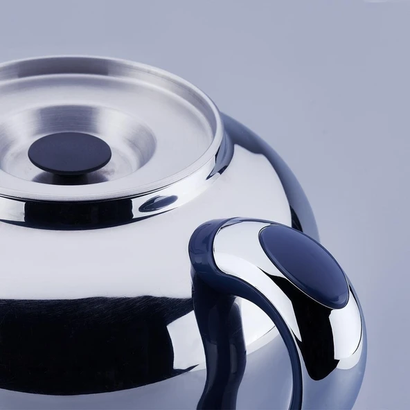 Korkmaz A843 Hanedan Azura Çelik Semaver Inox - Krom - 3