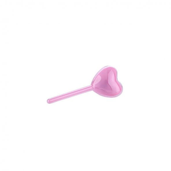 Kutu Çubuklu Kalpi Pembe 6x15 Cm - 1