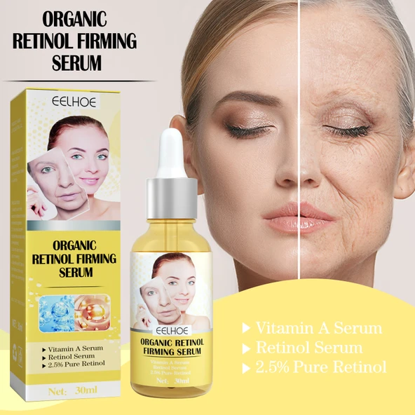 Retinol Sıkılaştırıcı Serum - Yüz Germe ve Kırışıklık Azaltıcı - 30ml