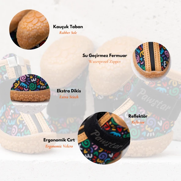PawStar  Ferrara Köpek Ayakkabısı - 5