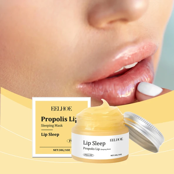 Propolis Dudak Uyku Maskesi - 30g - Nemlendirici Dudak Bakımı
