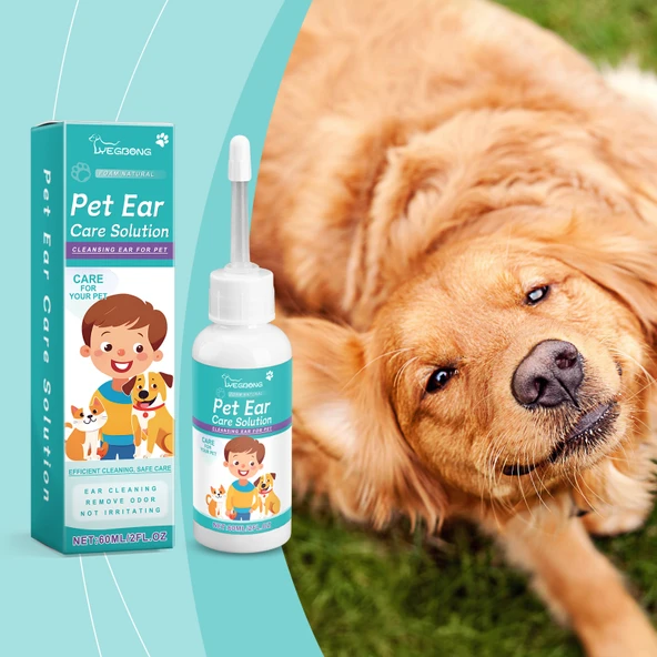 Kedi ve Köpekler İçin Kulak Temizleyici - 60ml