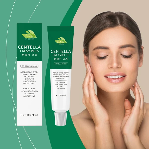Çay Ağacı, Centella Asiatica ve Hyaluronik Asit İçeren Nemlendirici Krem - 30g