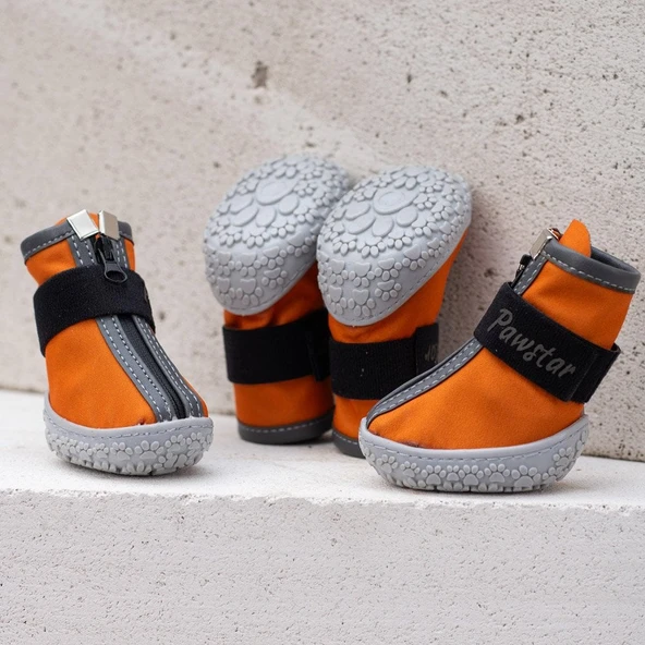 PawStar  Turuncu Köpek Ayakkabısı