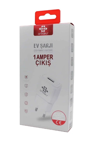 ARB-026 CE Belgeli 1A (İphone) Şarj Aleti