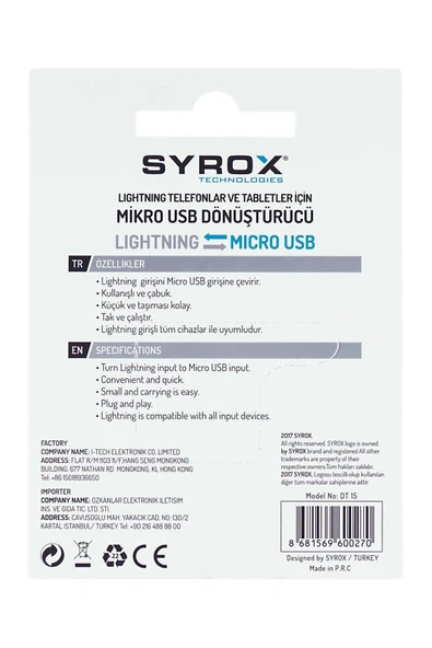Dt15 Lightning - Micro Usb Dönüştürücü - 4