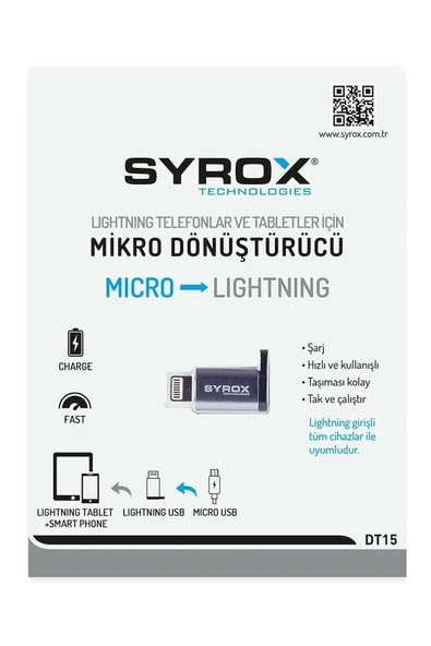 Dt15 Lightning - Micro Usb Dönüştürücü - Resim 3