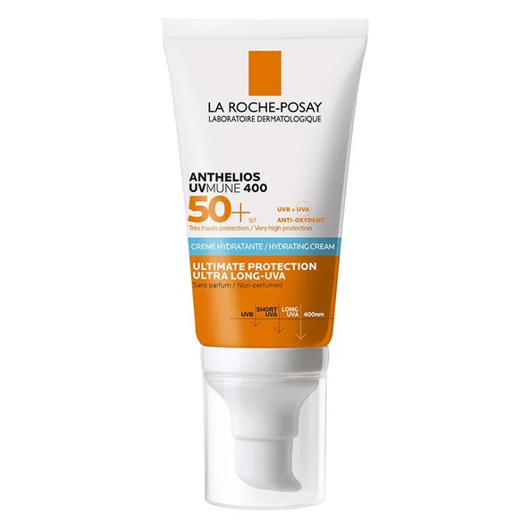 La Roche Posay Anthelios UVmune SPF+50 Hassas Ciltler İçin Yüksek Korumalı Yüz Güneş Kremi 50 ml - Diş Beyazlatıcı Köpük Hediye