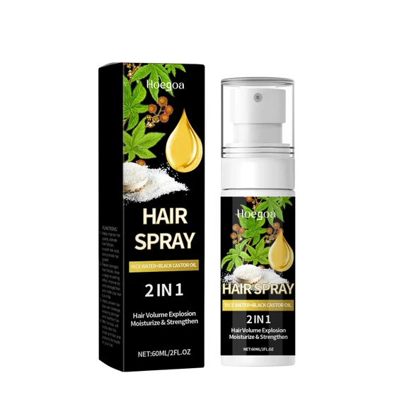 Saç Bakım Spreyi - Saç Derisi Besleyici, Nemlendirici ve Parlaklık Veren Hint Yağı Spreyi 60ml