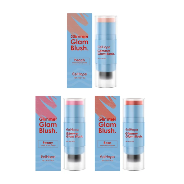 Çift Taraflı Allık Stick - Çok Renkli Nemlendirici - Model 2 (4g-1)