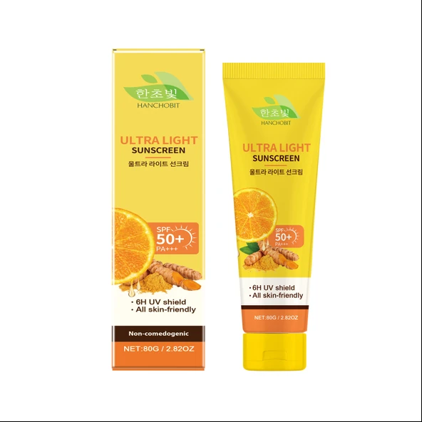 Ultra Hafif Güneş Kremi - UVA UVB Koruması, Yağsız, Nemlendirici - 80g