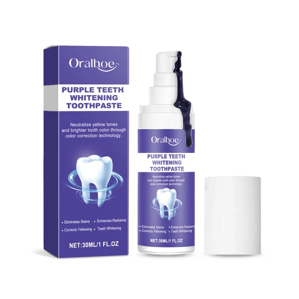 Mor Renk Diş Beyazlatıcı Macun - 30ml