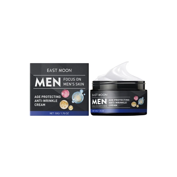 Erkek Yüz Kremi - 50G - Aydınlatıcı, Besleyici, Gençleştirici Nemlendirici