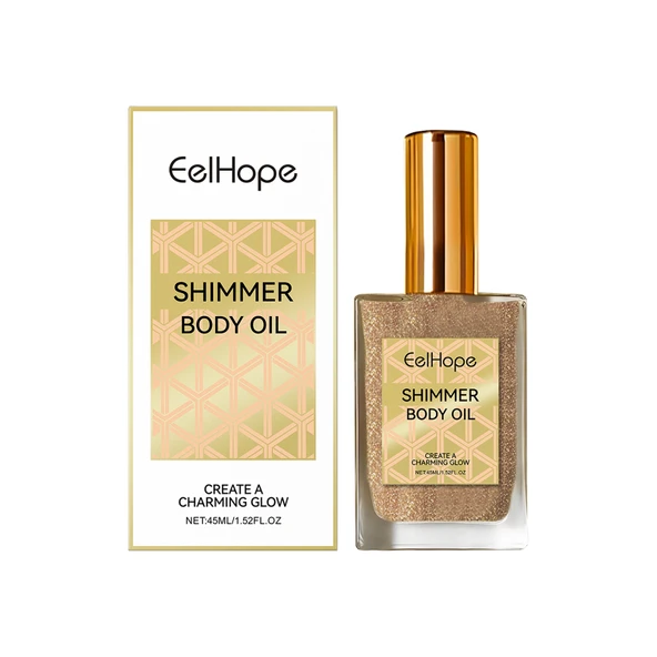 Altın Vücut Sim Yağı - Nemlendirici Sıvı Aydınlatıcı - 45ml