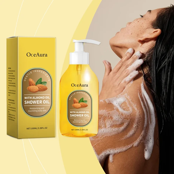 OceAura Hindistan Cevizi Yağlı Banyo Yağı - Nemlendirici Vücut Temizleyici - 100ml