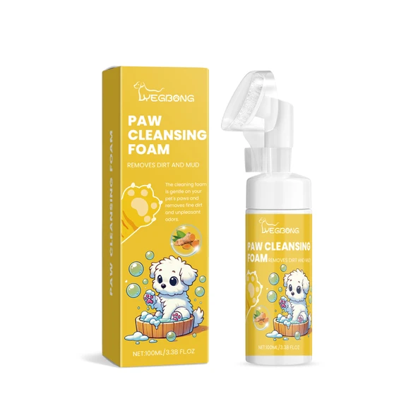 Evcil Hayvan Ayak Temizleme Köpüğü - Derinlemesine Temizlik ve Nemlendirme - 100ml