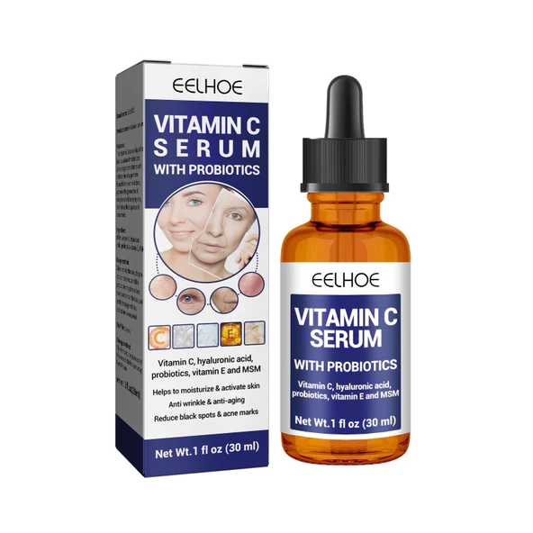C Vitamini Yaşlanma Karşıtı Yüz Serumu - Leke ve Akne Azaltıcı - 30ml