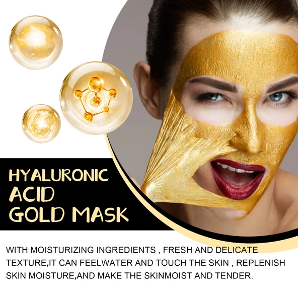 Retinol Altın Yüz Maskesi - Gözenek Temizleme, İnce Çizgi Azaltma, Cilt Sıkılaştırma, Nemlendirici - 100g - 3