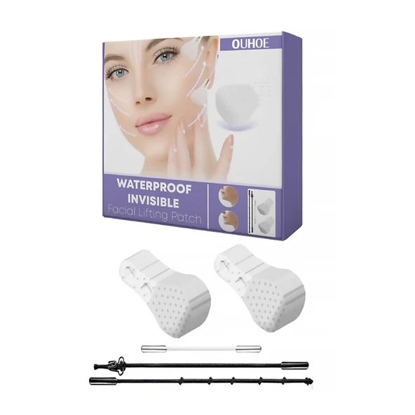 Yüz Germe Bandı - Su Geçirmez, Görünmez, Kırışıklık Karşıtı - 1 Set
