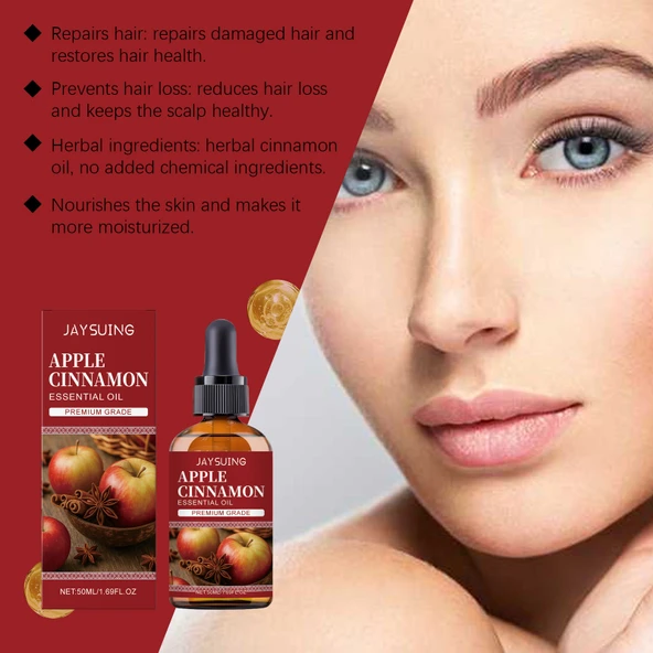 Elma Tarçınlı Nemlendirici Esansiyel Yağ - 50ml